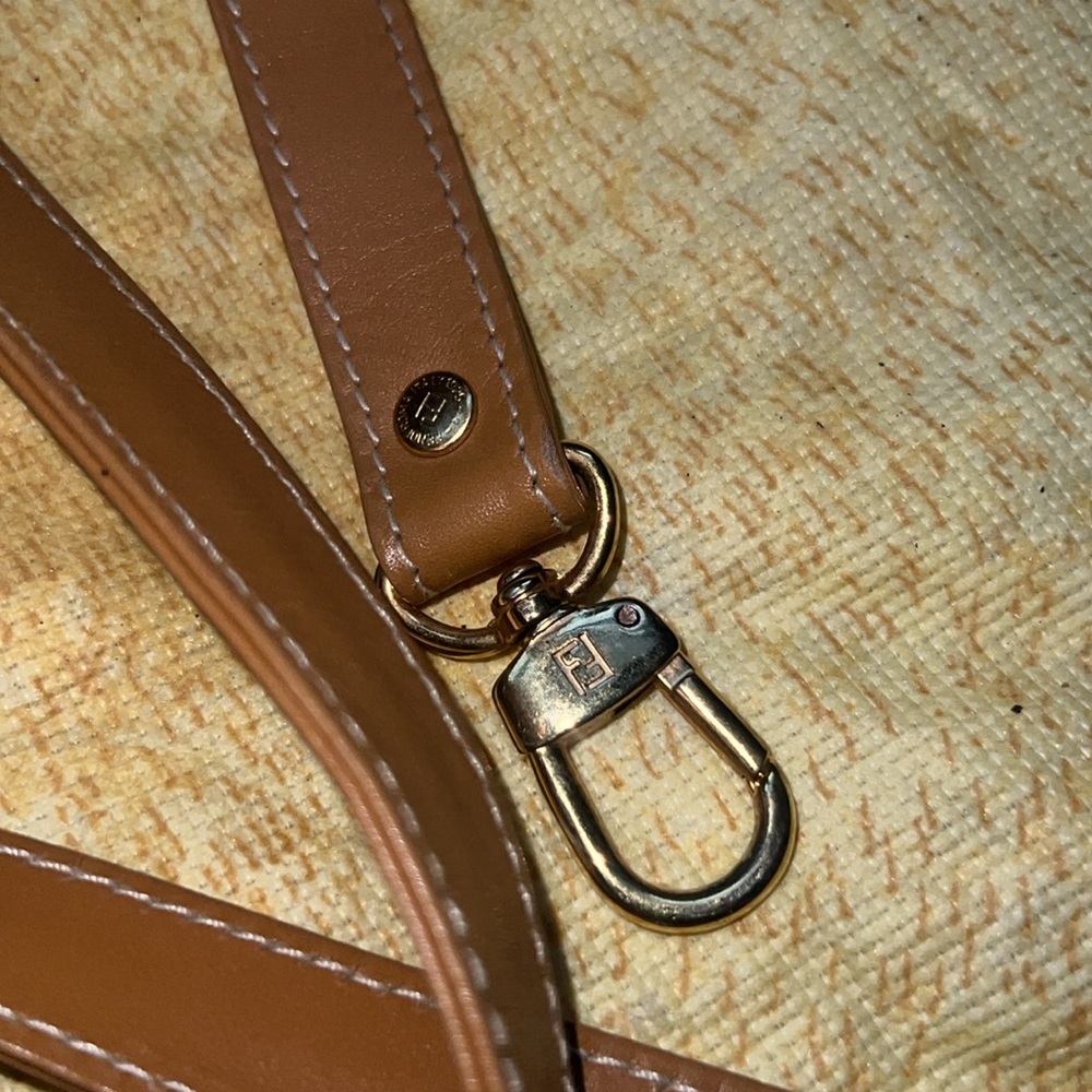 Fendi Brown and Black Striped Satchel - Picture 16 of 16